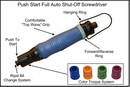 Pneumatic Screwdriver provides torque range of 0.5-150 lb-in.