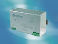 DIN Rail Mounted Power Supply provides 24 Vdc power.