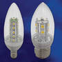 LEDs offer energy efficient alternative to chandelier bulbs.