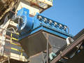 Dust Collectors control airborne dust at belt conveyors.