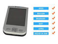 Mobile RFID Reader is available in LF or HF versions.