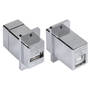 USB Surge Protector Coupler can be panel mounted.