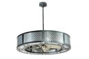 Lighting Fixture integrates fan mechanism.