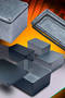 Die-Cast Aluminum Enclosures feature high impact strength.