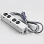Medical Socket Strip has 4 NEMA hospital grade outlets.