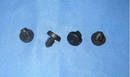 Barbed Mount Rubber Foot requires no assembly hardware.