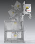 Sanitary High Lift Drum Dumper provides dust-free discharge.