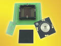 BGA Socket holds DDR3 LRDIMM memory buffer.