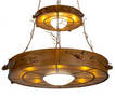 Two-Tier Inverted Pendant features woodland inspired design.