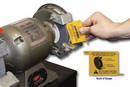 Bench Grinder Safety Gauge helps achieve OSHA compliance.