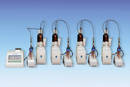Potentiometric Titrator can run 4 stations in parallel.