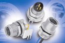 M8 Panel-Mounted Receptacles have 3/4/6 gold plated contacts.