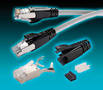 Modular Shielded Plugs are designed for CAT6a patch cables.