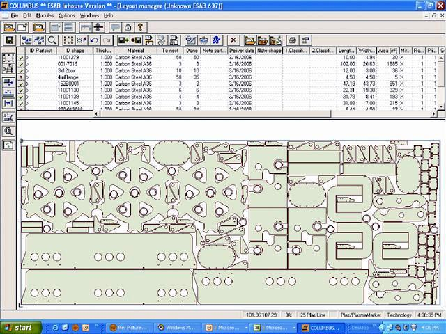 Программа amp. ESAB Columbus. Nesting software.