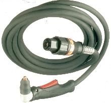 Connector facilitates torch changing.