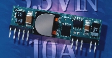 DC/DC Converters employ 300 kHz frequency, buck topology.