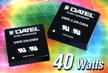 DC/DC Converters provide up to 40 W of power.