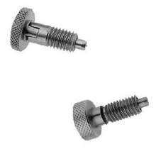 Hand Retractable Spring Plungers have knurled handles.