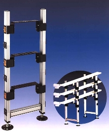 Support Stands accommodate multiple conveyors.