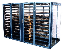 Purge Cabinet offers roll-out shelves.