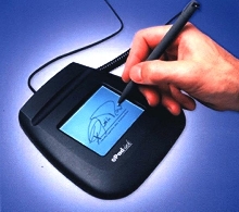 E-Signature Device captures electronic signatures.