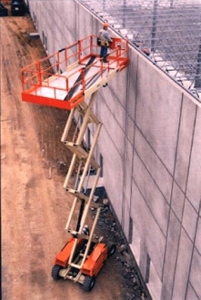 Scissor Lifts handle rough terrain.