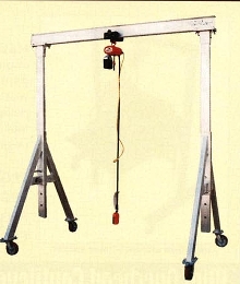 Gantry Cranes lift and move bulky items.