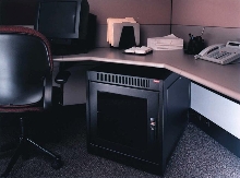 Voice/Data Cabinet houses LAN/WAN networking equipment.