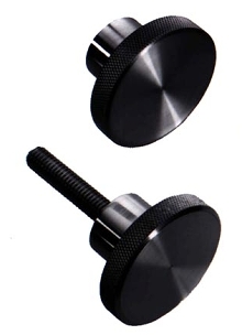 Steel Knurled Rim Knobs come with bore or stud.