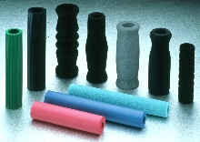 Foam Rubber Grips conform to shape of users' hands.