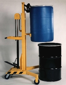 Drum Handler offers variable lift heights.