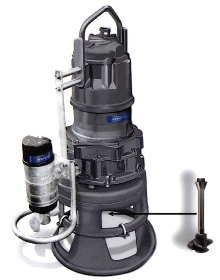 Slurry Pump employs solid, high chrome casing.