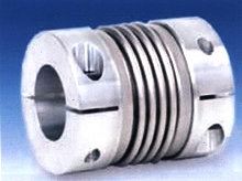 Coupling features stainless steel bellow.