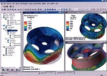 Software provides results viewing for linear analysis.