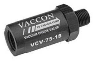 Check Valves are suited for vacuum operations.