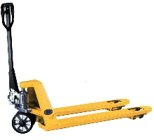 Pallet Truck handles up to 5,000 lbs.