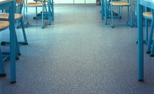 Smooth-Surface Flooring requires no stripping or waxing.