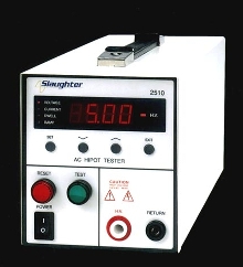 AC Hipot Tester works remotely, can be automated.