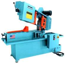 Band Saw has swing head for easy miter.