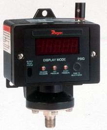 Electronic Pressure Switch uses thin film pressure sensor.