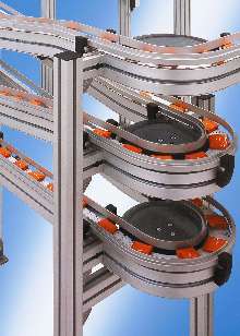 Conveyor offers transport speeds up to 50 m/min.