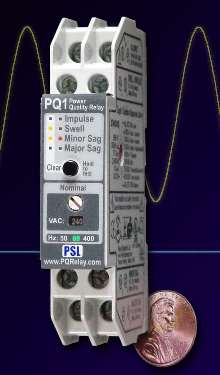 Power Quality Relay detects disturbances on power line.