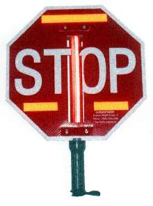 Stop Sign is made of corrugated polypropylene.