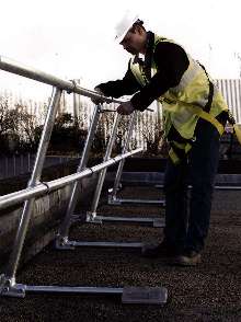 Fall Prevention Railing System is suitable for flat roofs.