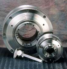 Collet Chuck supports large bar stock.