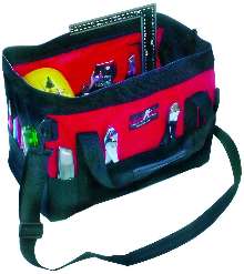 Portable Tool Organizer has 28 pockets and padded handles.