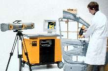Portable CMM inspects large parts on shop floor.