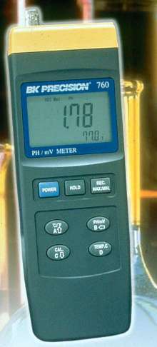 Intelligent pH Meter has built-in microprocessor circuit.