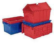 Distribution Container includes attached lid.