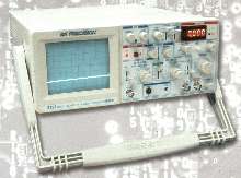 Analog Oscilloscope incorporates 50 MHz frequency counter.